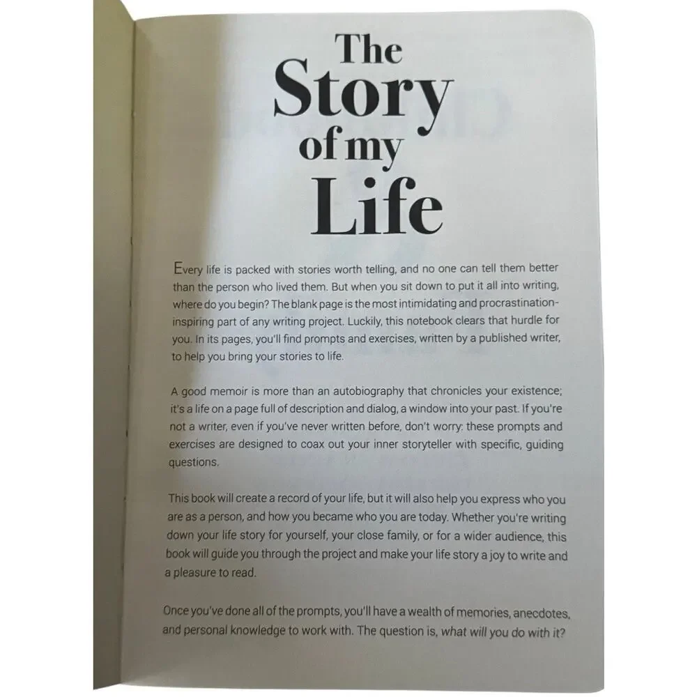 The Story of My Life Daily‎ Adventure Journal Storytelling Prompts Piccadilly